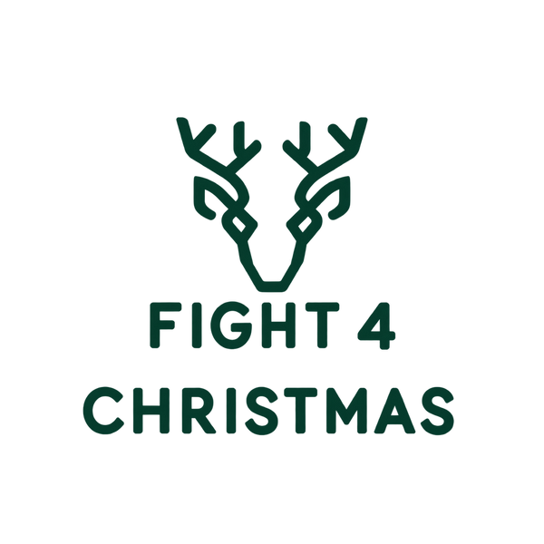 Fight 4 Christmas evergreen deer logo