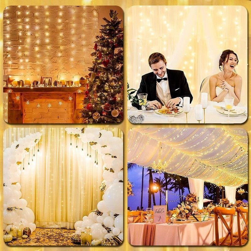 Christmas LED Curtain Lights