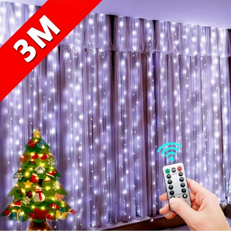 Christmas LED Curtain Lights